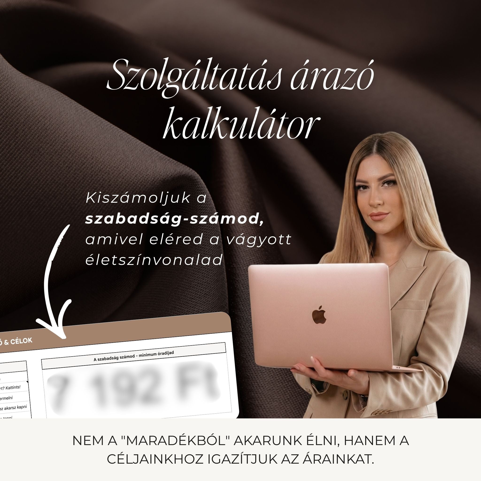 Szolgáltatás árazó kalkulátor & árlista sablon csomag