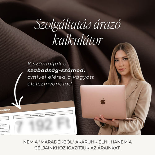 Szolgáltatás árazó kalkulátor & árlista sablon csomag